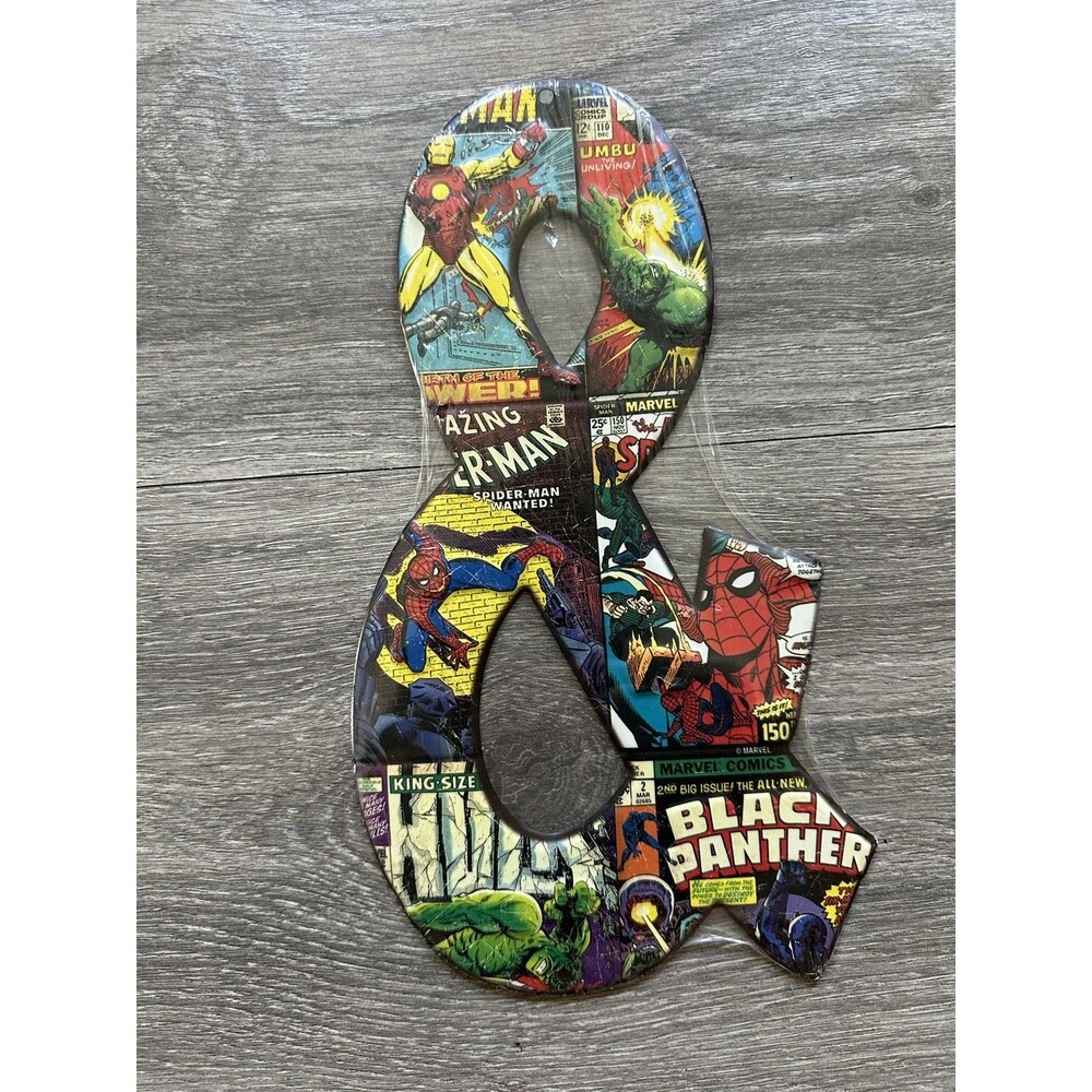 Open Road Brands Marvel Heroes Ampersand Wall Letter Medium Multicolor Decor